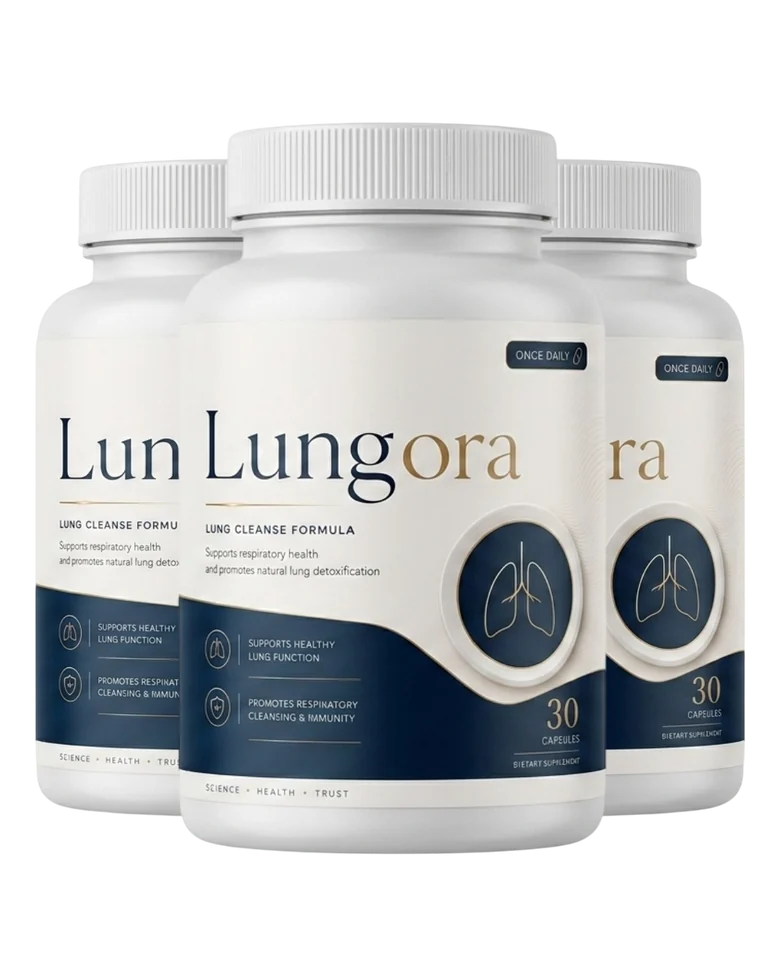 Lungora daily lung wellness capsules three-bottle package